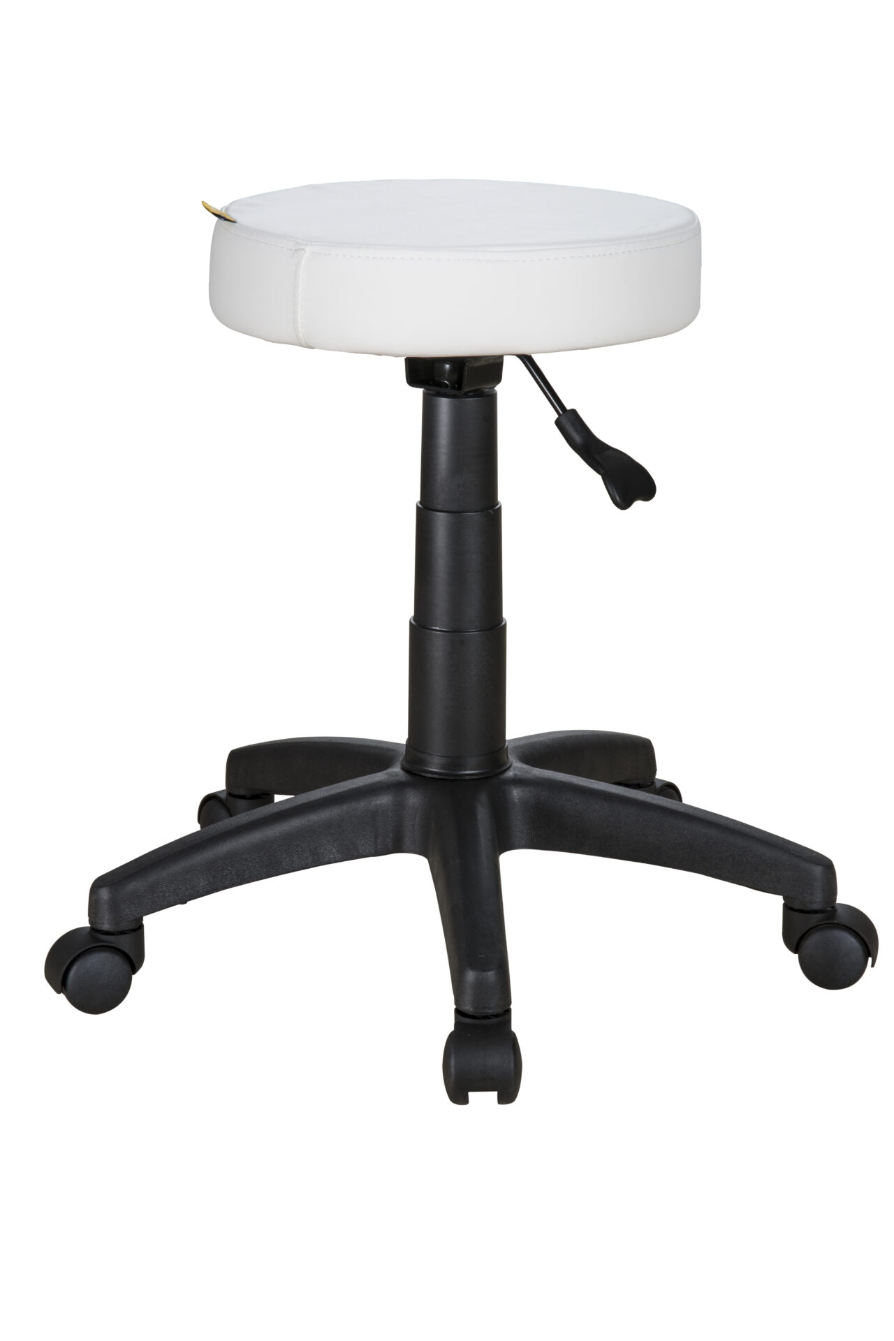 Beauty Stool – Plastic base, no back – white