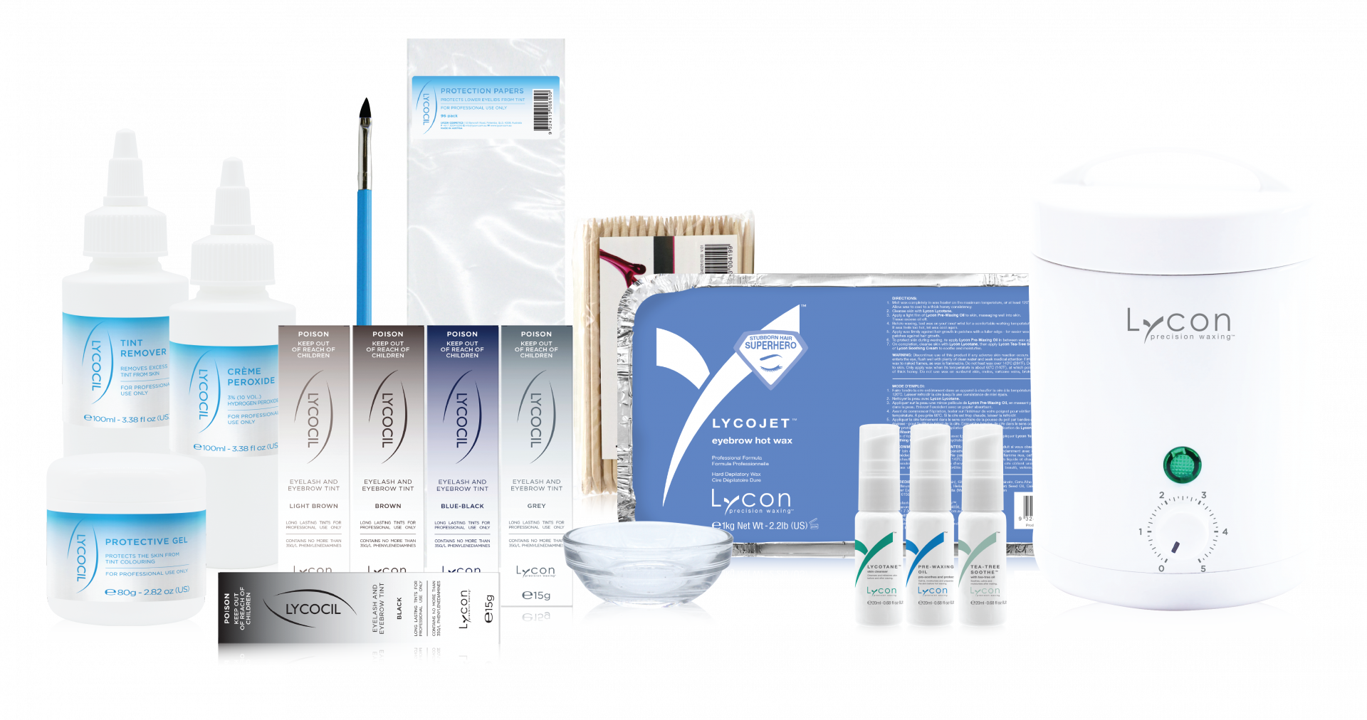 Lycon Eyebrow Precision Wax & Tint Kit