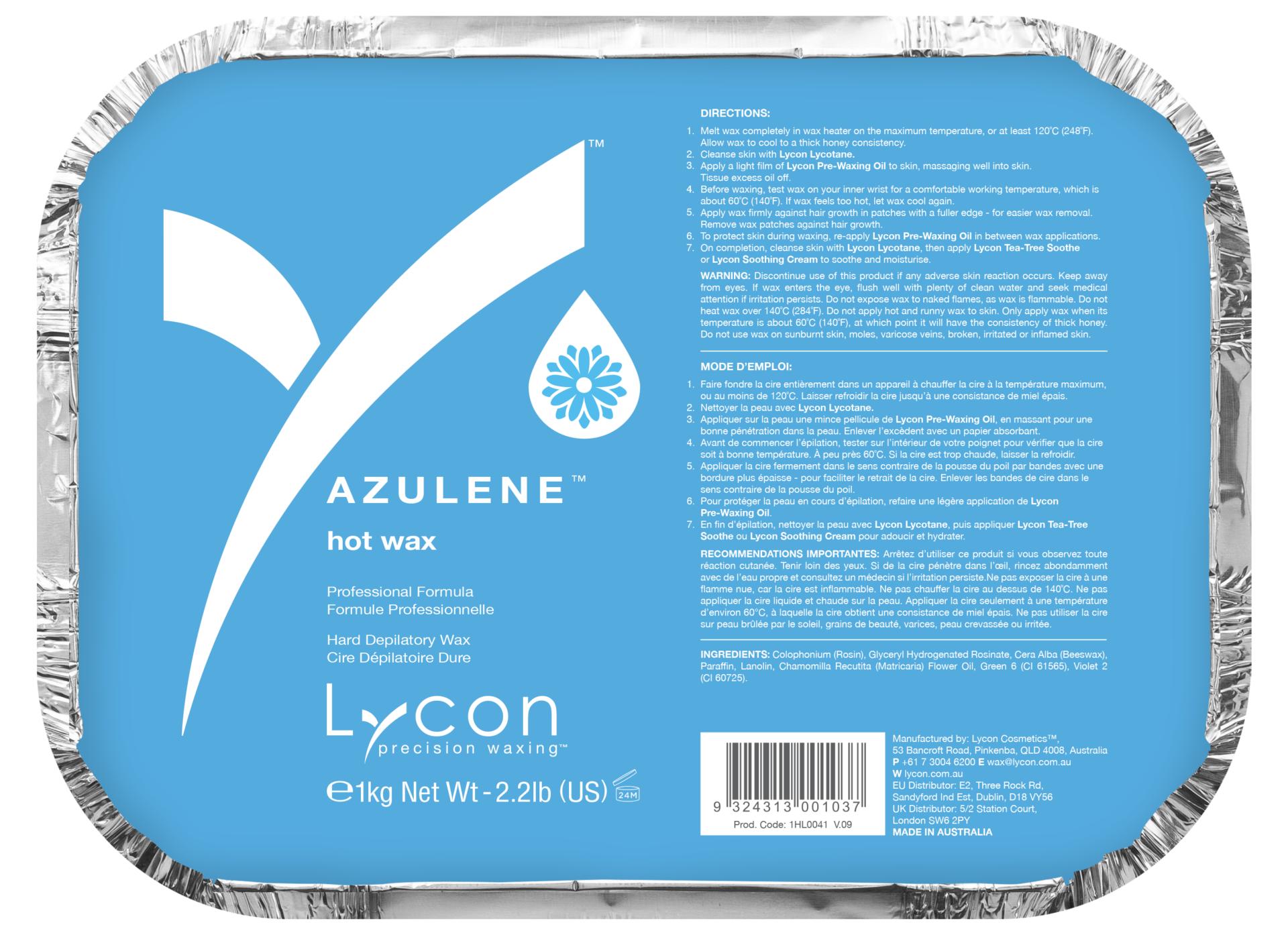 LYCON Azulene Hot Wax -1KG