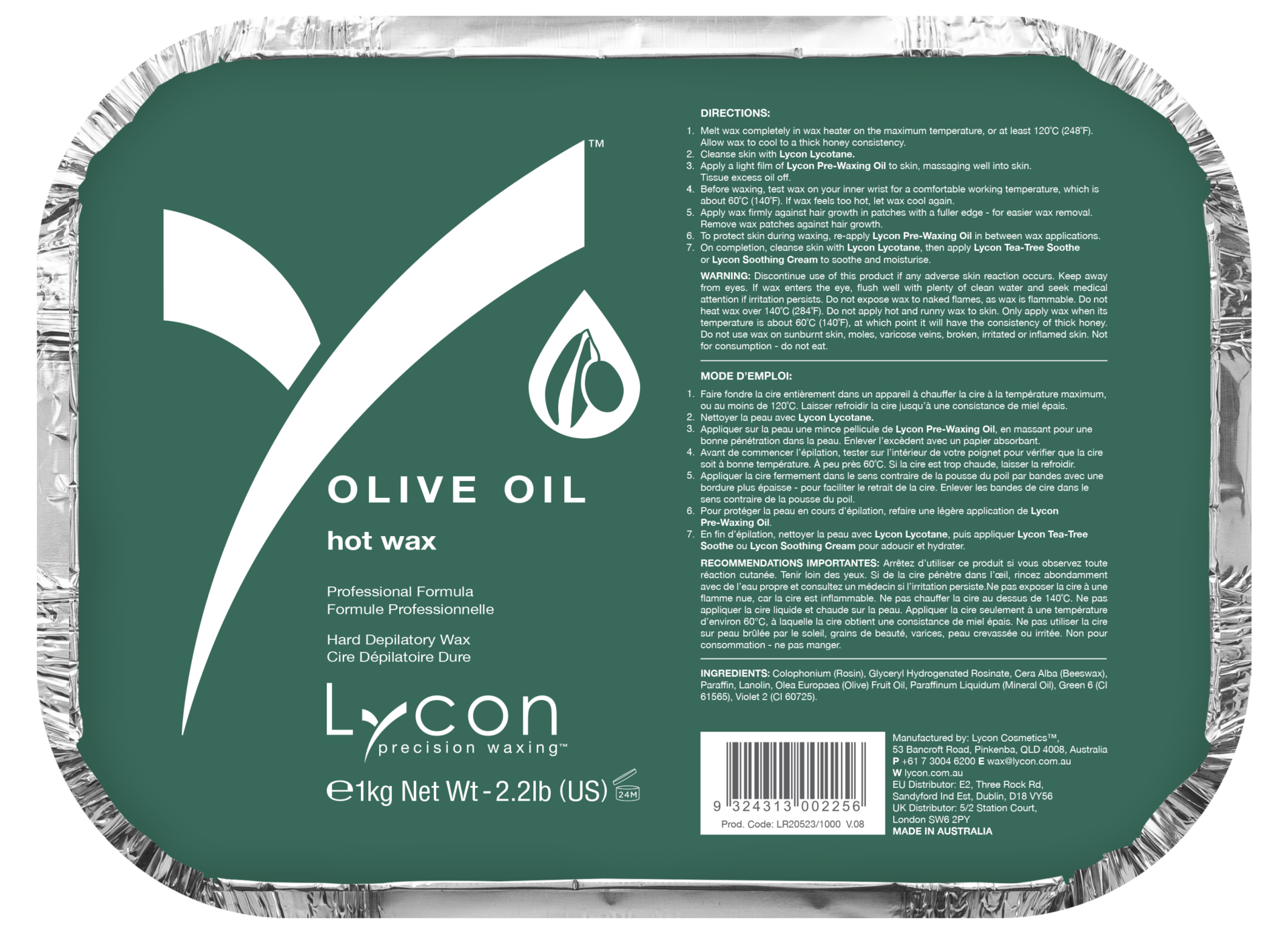 LYCON Olive Oil Hot Wax -1KG